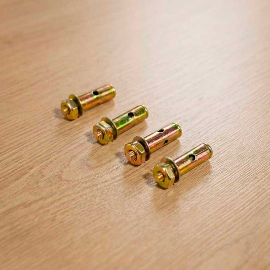 TORNILLO Y TACO METALICO 4 UNIDADES EN BOLSA
