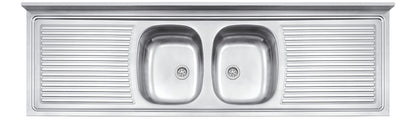MESADA TRAMONTINA 180 X 55 CM 2 PILETAS CEN
