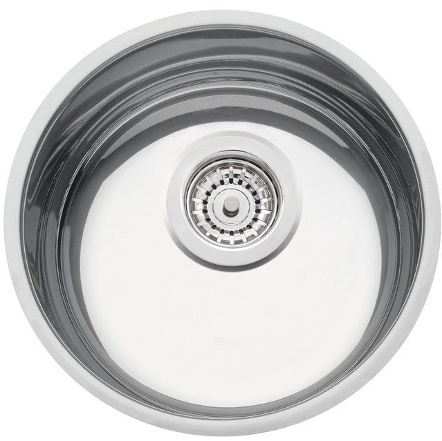 Cubeta de empotrar en acero inoxidable alto brillo Ø30 cm