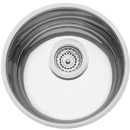 Cubeta de empotrar en acero inoxidable alto brillo Ø30 cm