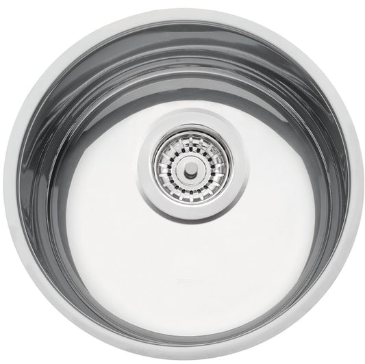 Cubeta de empotrar en acero inoxidable alto brillo Ø30 cm
