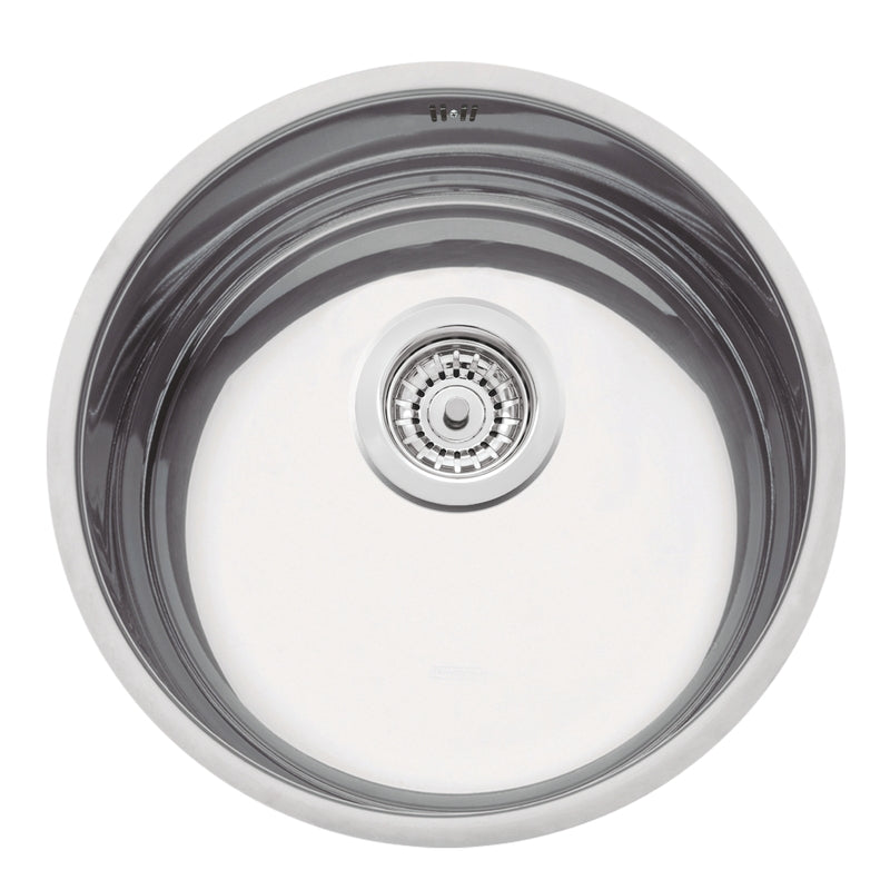 Cubeta de empotrar en acero inoxidable alto brillo Ø35 cm