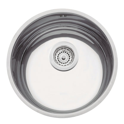 Cubeta de empotrar en acero inoxidable alto brillo Ø35 cm