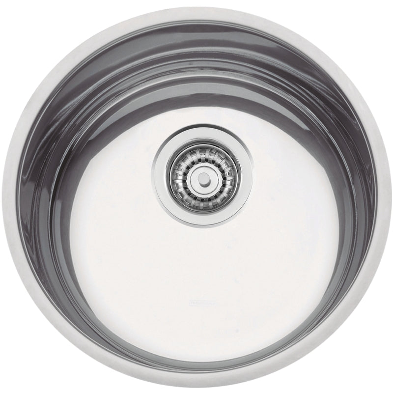 Cubeta de empotrar en acero inoxidable alto brillo Ø38 cm