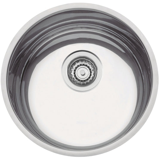 Cubeta de empotrar en acero inoxidable alto brillo Ø38 cm