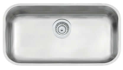 Cubeta de empotrar en acero inoxidable satinado 56×34 cm