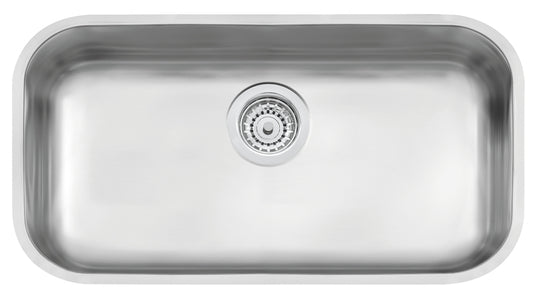 Cubeta de empotrar en acero inoxidable satinado 56×34 cm