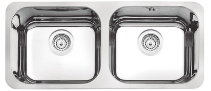 Cubeta de empotrar en acero inoxidable alto brillo 84×34 cm