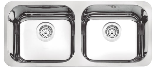 Cubeta de empotrar en acero inoxidable alto brillo 84×34 cm