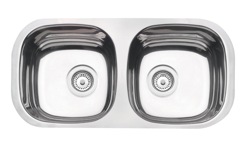 Cubeta en acero inoxidable pulido 72×34 cm valvula 3″ tapon de goma
