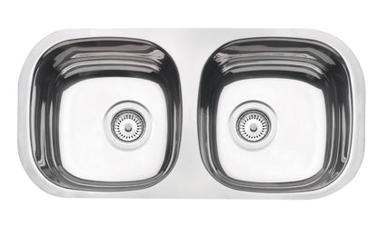 Cubeta en acero inoxidable pulido 72×34 cm valvula 3″ tapon de goma