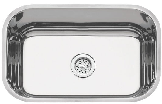 Cubeta de empotrar en acero inoxidable pulido 47×30 cm
