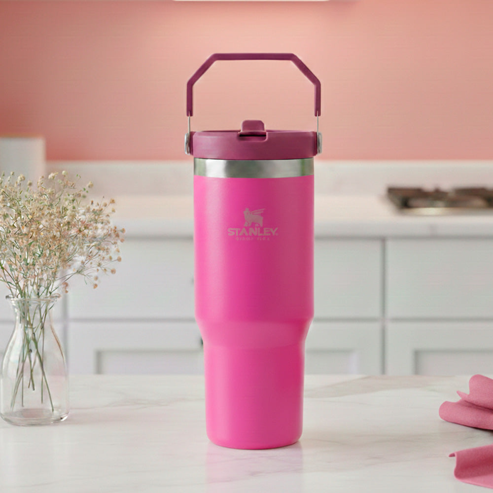 VASO STANLEY FLIP STRAW TUMBLER 20 OZ PEONY