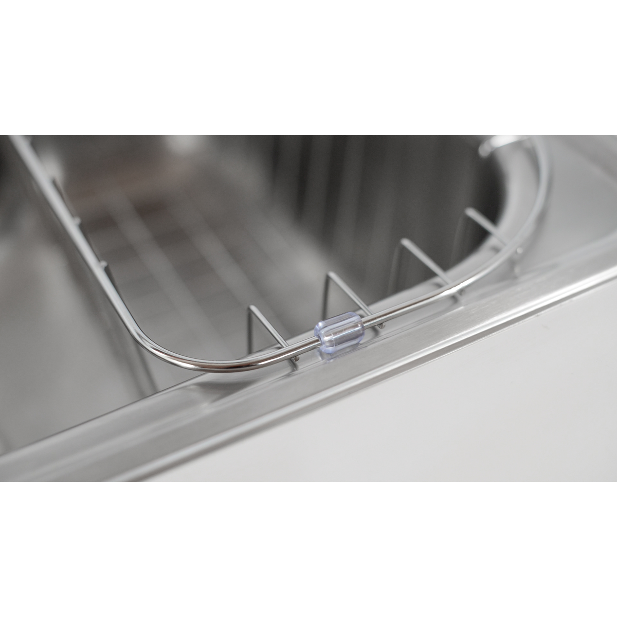 Cesto alambrado en acero inoxidable para fregadero de empotrar e incrustar Morgana 60 FX