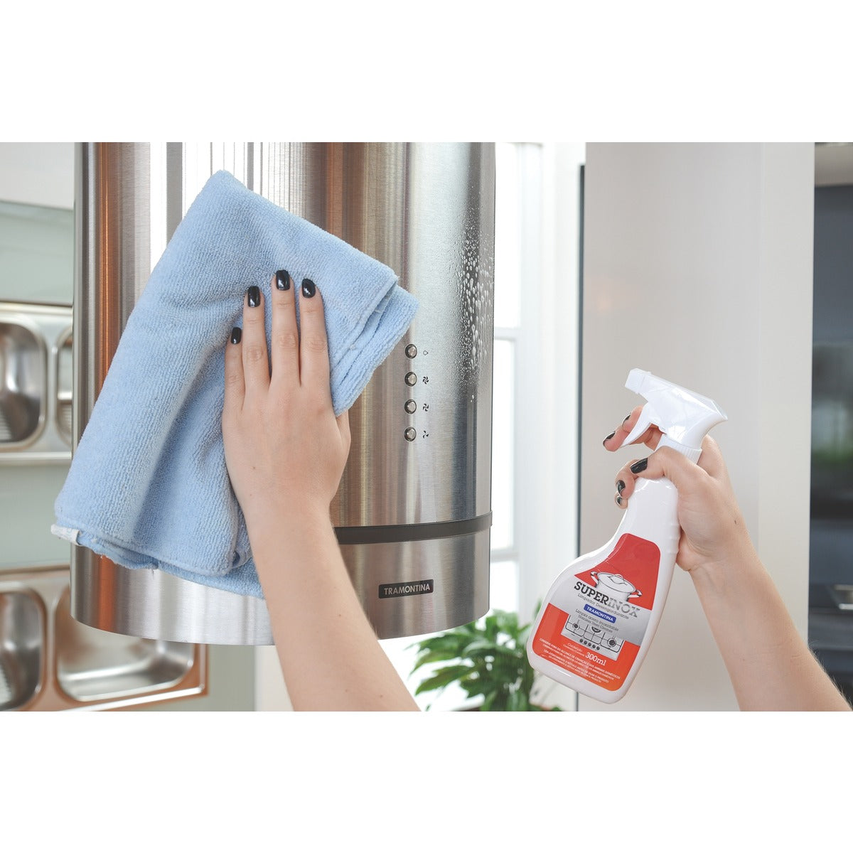 Spray de limpieza para acero inoxidable