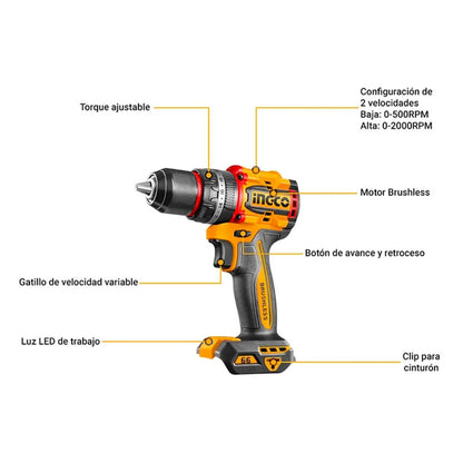 TALADRO ATORNILLADOR INGCO CIDLI206681