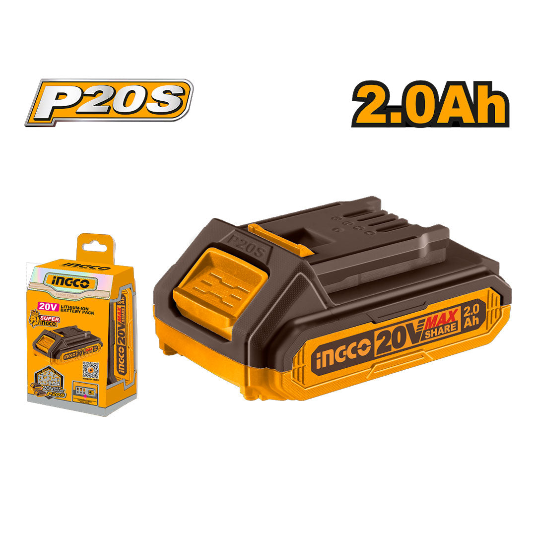 BATERIA 20V 2 AMP INGCO FBLI20011