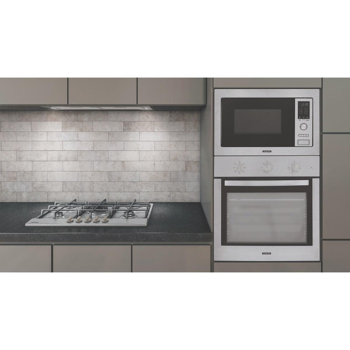 Campana de embutir Tramontina de acero inoxidable, 75cm y 220V