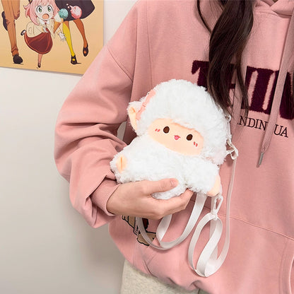 CARTERA TIPO PELUCHE OVEJA GL-80095