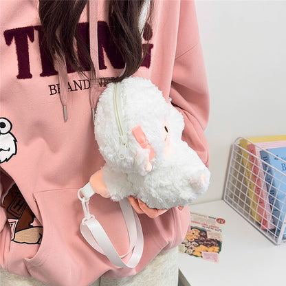 CARTERA TIPO PELUCHE OVEJA GL-80095