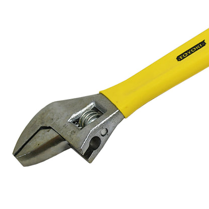 LLAVE AJUSTABLE 8″ MANGO AMARILLO TOYOKI LH-4998