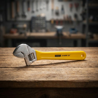 LLAVE AJUSTABLE 10″ MANGO AMARILLO TOYOKI LH-4999