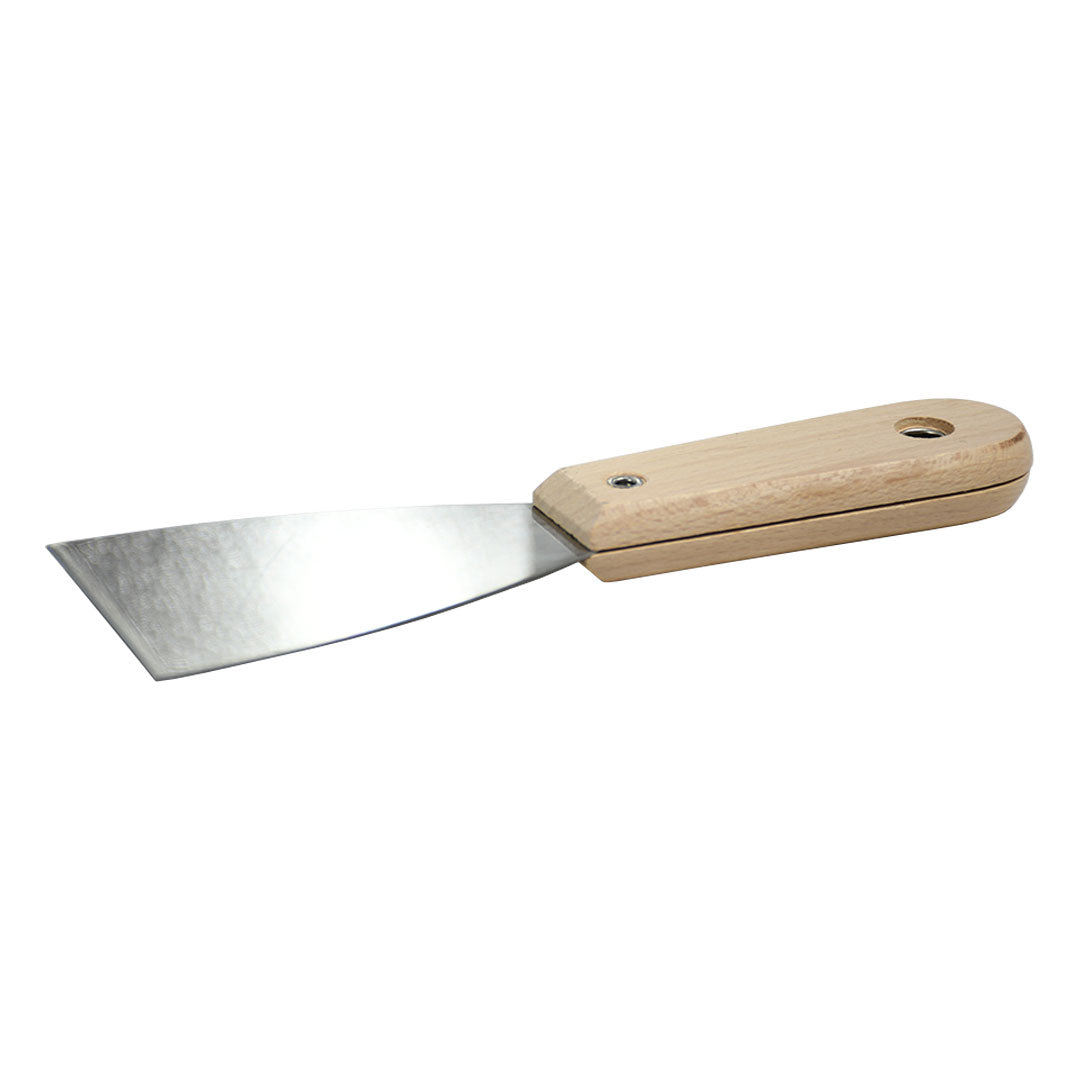ESPATULA METALICA 2.5″ MANGO DE MADERA LH-4991