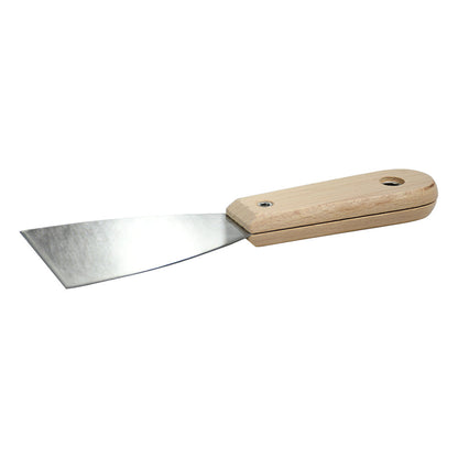 ESPATULA METALICA 2.5″ MANGO DE MADERA LH-4991