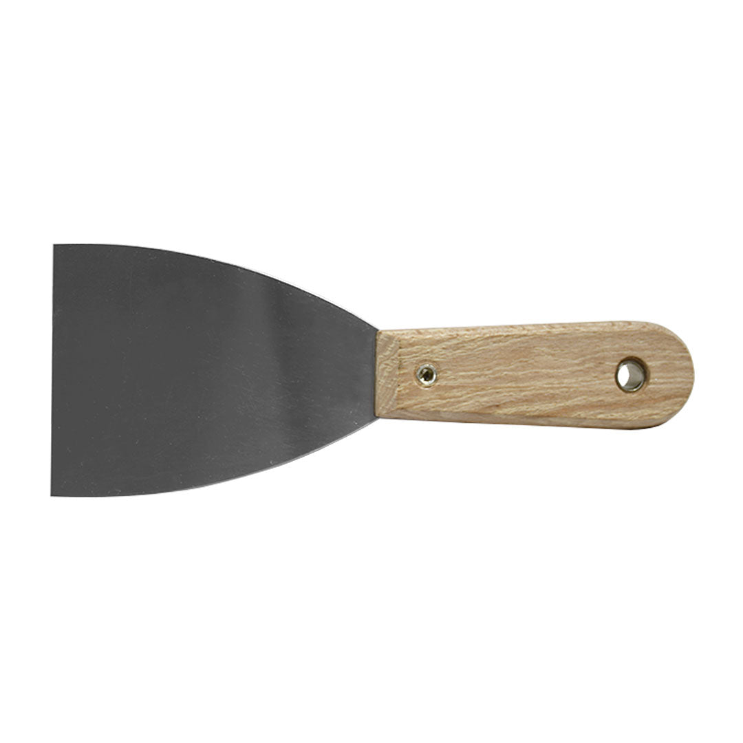 ESPATULA METALICA 3″ MANGO DE MADERA  LH-4992