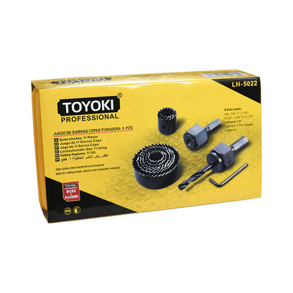 SIERRA COPA P/MADERA 11PZ 19-64MM TOYOKI LH-5022