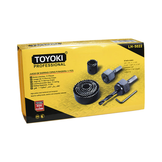 SIERRA COPA P/MADERA 11PZ 19-64MM TOYOKI LH-5022
