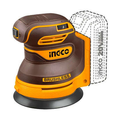 LIJADORA ROTO ORBITAL INGCO 20V +BAT CROSLI20021