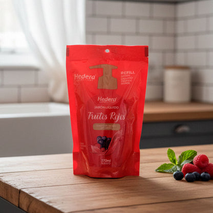 JABON LIQ.P/MANOS SACHET 370 ML FRUTOS ROJOS 2236