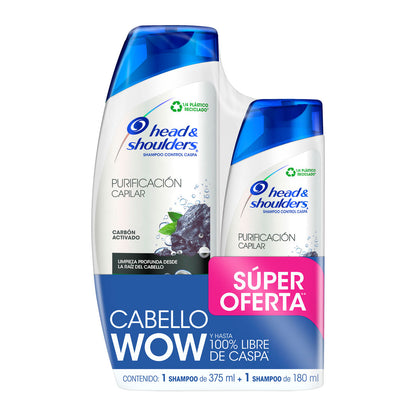 PACK 2 SHAMPOO HYS PURIFICACION 375+180ML 21271