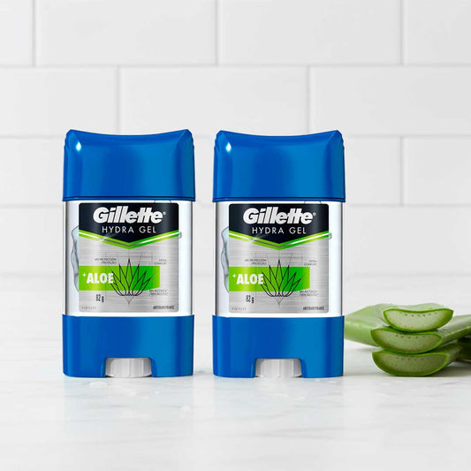 ANTITRANSPIRANTE GILLETTE PACK X2 HYDRA GEL ALOE