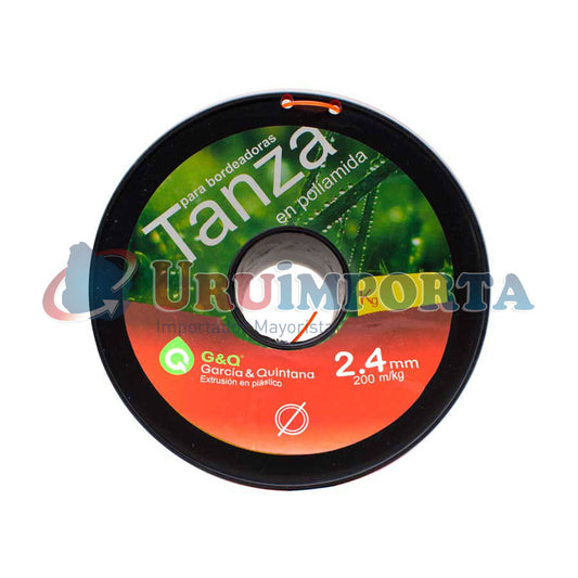 TANZA BORDEADORA REDONDA 2.4MM 200M URU 11017