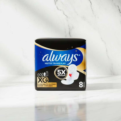 TOALLA FEM. ALWAYS NOCHE PLUS C/ALAS X-GDE X8 8080
