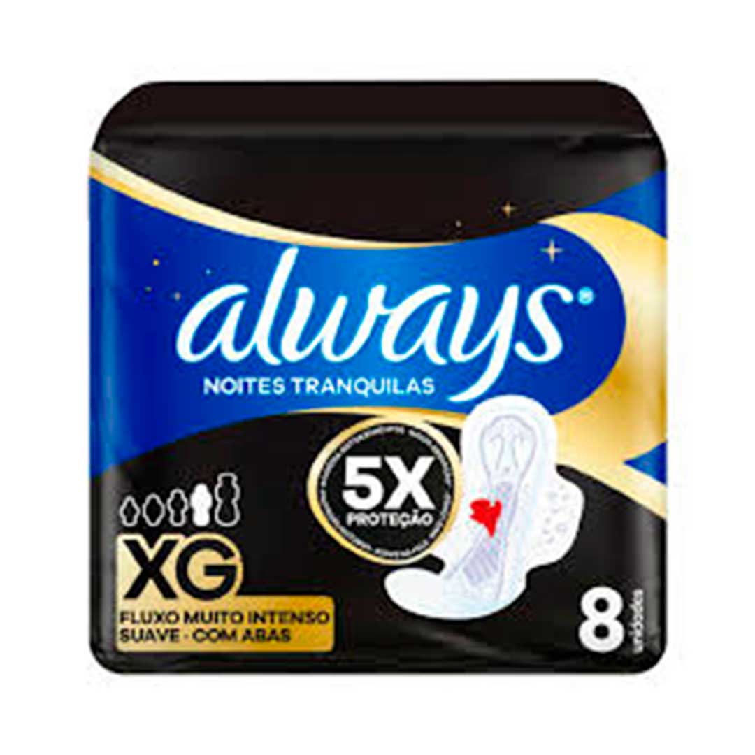 TOALLA FEM. ALWAYS NOCHE PLUS C/ALAS X-GDE X8 8080