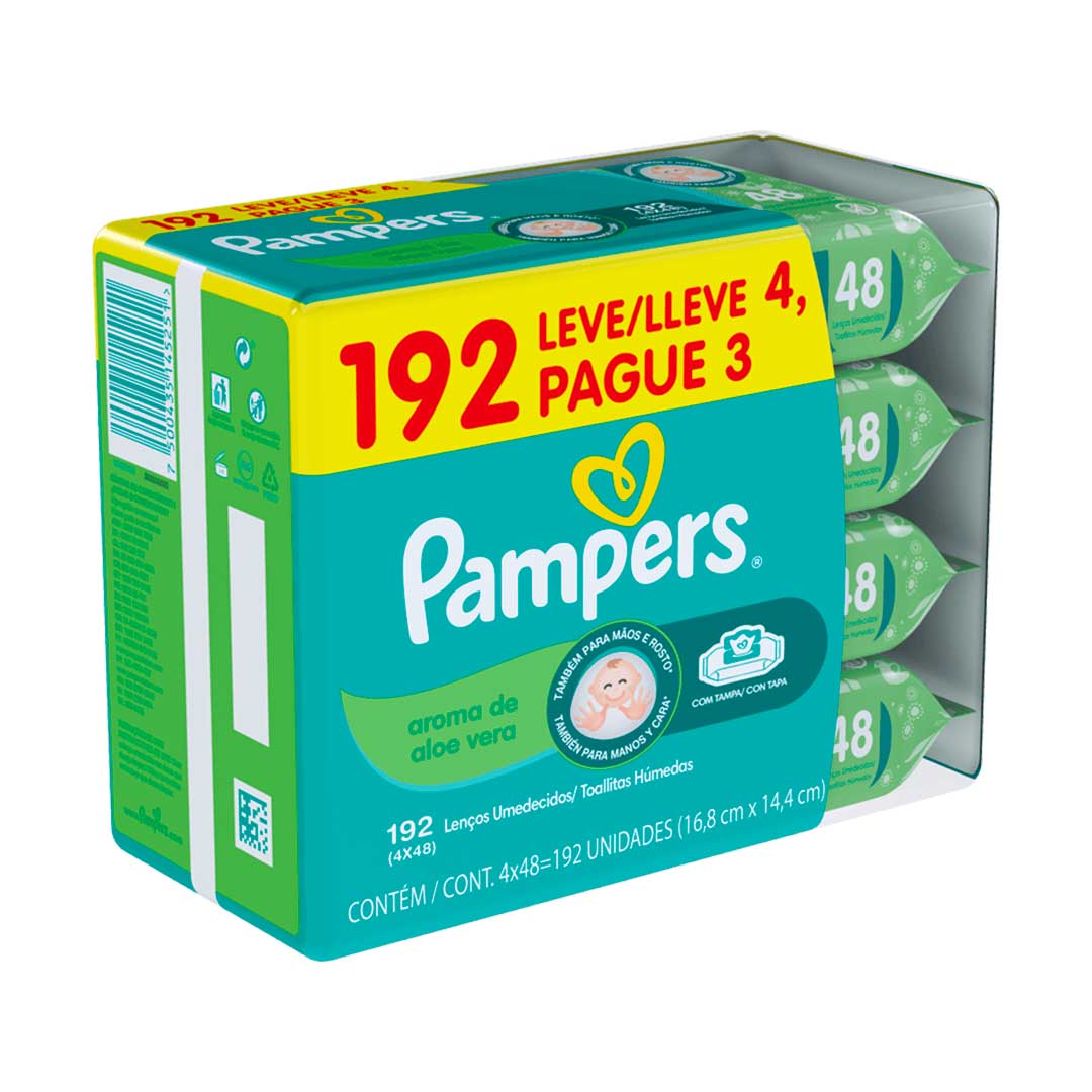TOALLITAS PAMPERS PACK ALOE VERA X192 80328766