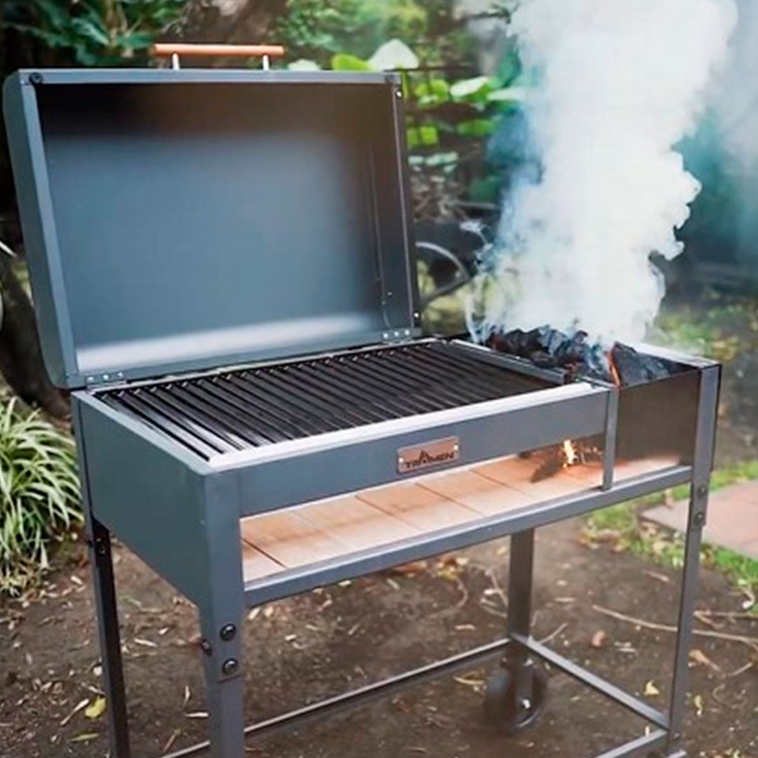 PARRILLA A LEÑA TROMEN CHULENGO