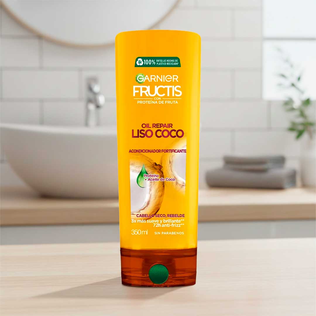 ACONDICIONADOR FRUCTIS OIL LISO COCO 350ML