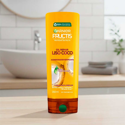 ACONDICIONADOR FRUCTIS OIL LISO COCO 350ML