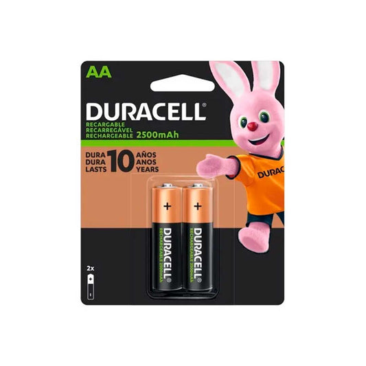 PILAS DURACELL AA BLISTER X 2 RECARGABLES