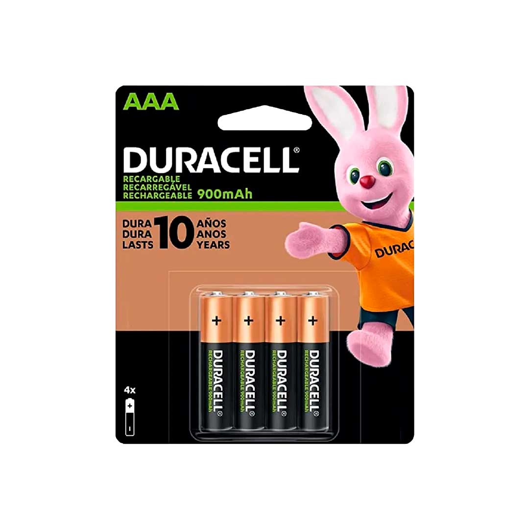 PILAS DURACELL AAA BLISTER X4 RECARGABLES