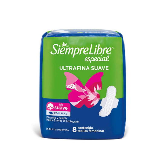 TOALLA FEMENINA SIEMPRE LIBRE ESPECIAL ULTRAF.X8UN