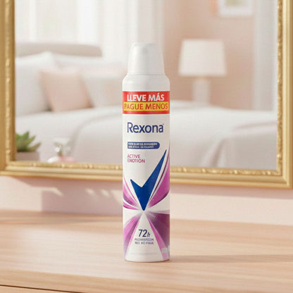DESODORANTE REXONA ACTIVE EMOTION AEROSOL 250ML LL