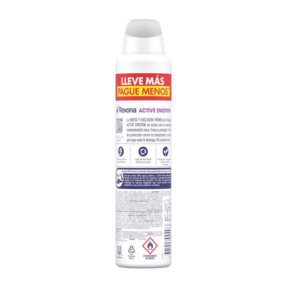 DESODORANTE REXONA ACTIVE EMOTION AEROSOL 250ML LL