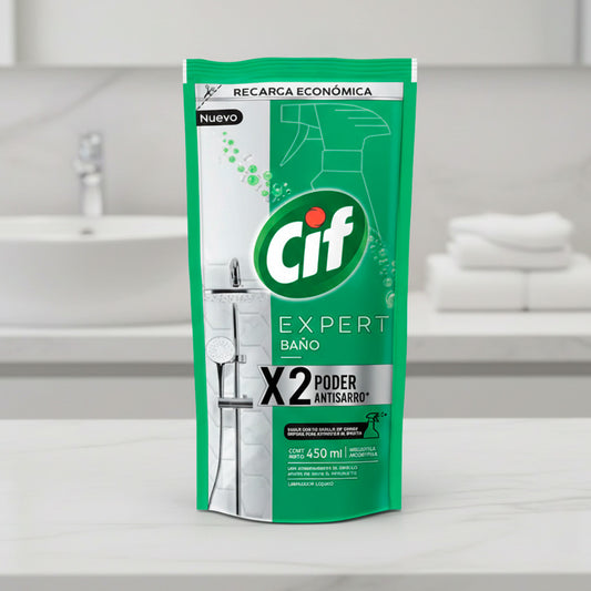 LIMPIADOR CIF BAÑO EXPERT DOY PACK 450ML