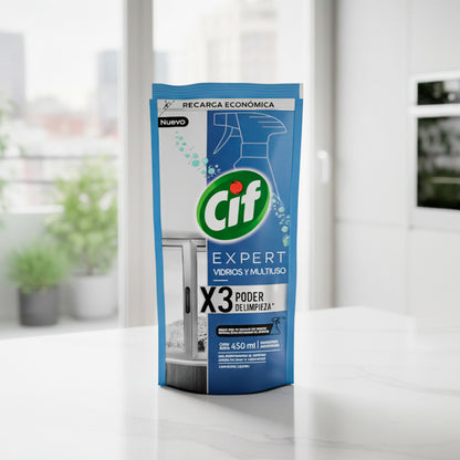 LIMPIAVIDRIOS CIF EXPERT DOY PACK 450ML 62734015