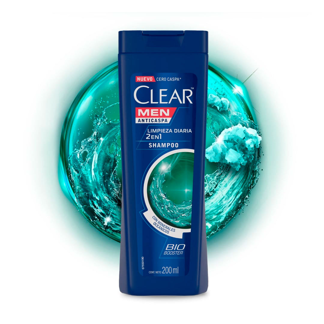 SHAMPOO CLEAR MEN LIMPIEZA DIARIA 200ML 68473342